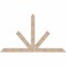 Ekena Millwork Saratoga Smooth Timber Gable Bracket, Douglas Fir, 96"W x 56"H x 5 1/2"D x 5 1/2"F, 14/12 Pitch GBW096X56X0606SAR00SDF - alternate 1
